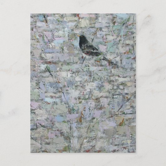 Blackbird in Tree 2012 Briefkaart (Voorkant)