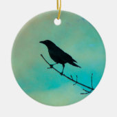 Blackbird Keramisch Ornament (Voorkant)