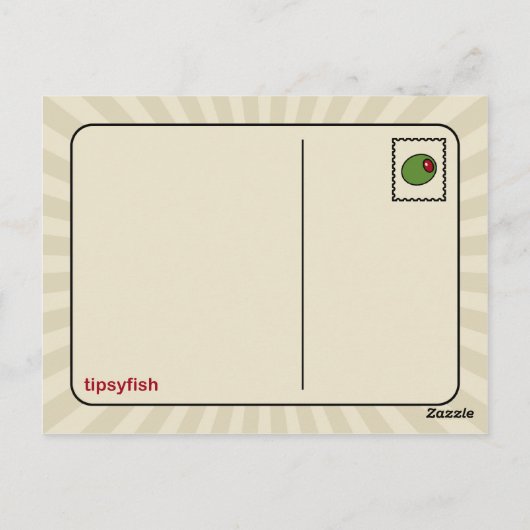 Blackbird Martini Lounge Briefkaart (Achterkant)