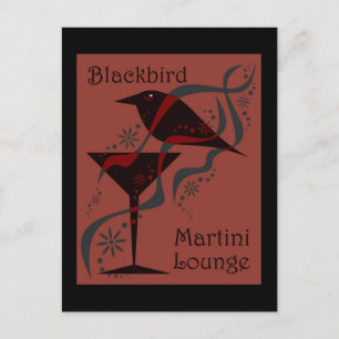 Blackbird Martini Lounge Briefkaart