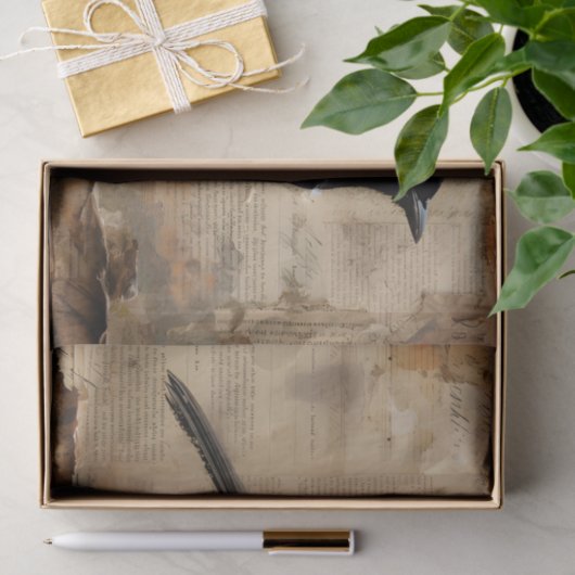 Blackbird-ontkoppeling Gothic Blackbird Tissuepapier (Geschenk)