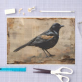  Blackbird-ontkoppeling Gothic Blackbird Tissuepapier (Craft)