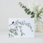 Blackbird op Willow Briefkaart (Staand voorkant)