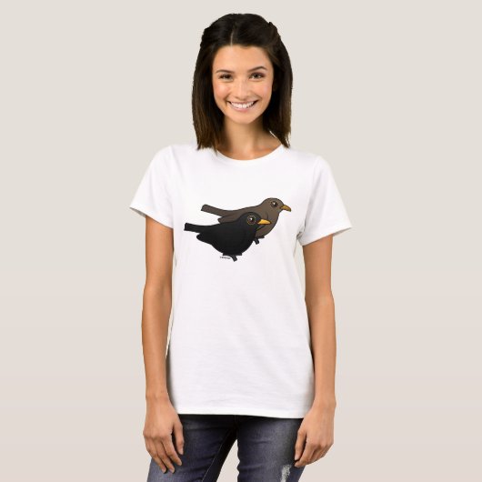 Blackbird Pair T-shirt (Voorkant volledig)
