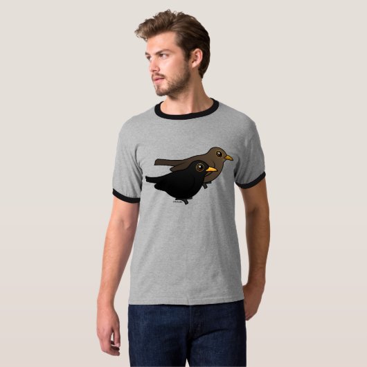 Blackbird Pair T-shirt (Voorkant volledig)