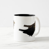 Blackbird Pair Tweekleurige Koffiemok (Voorkant rechts)