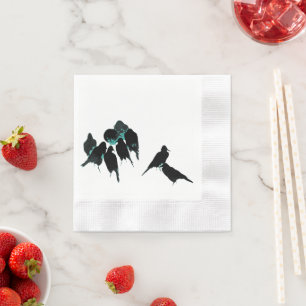 Blackbird Raven Crow Party Servet