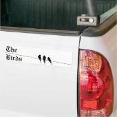 Blackbird Silhouette op Wire Bumpersticker (Op Truck)