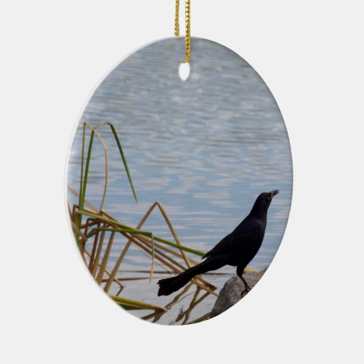 Blackbird Sing Keramisch Ornament (Rechts)