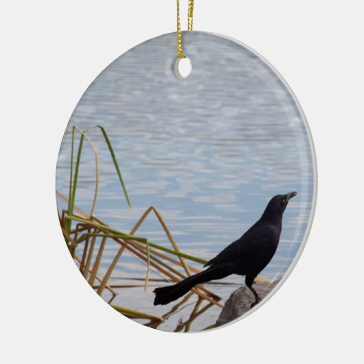 Blackbird Sing Keramisch Ornament (Links)