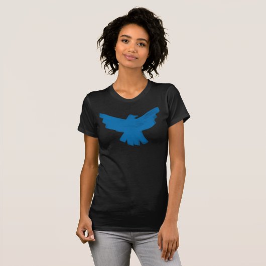BlackBird-SkyeBlue T-shirt (Voorkant volledig)