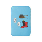 Blackbird Sleeping voor de tv-strip Badmat (Voorkant Verticaal)