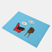 Blackbird Sleeping voor de tv-strip Deurmat (Schuin)
