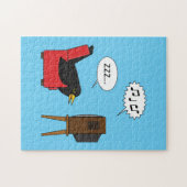 Blackbird Sleeping voor de tv-strip Legpuzzel (Horizontaal)