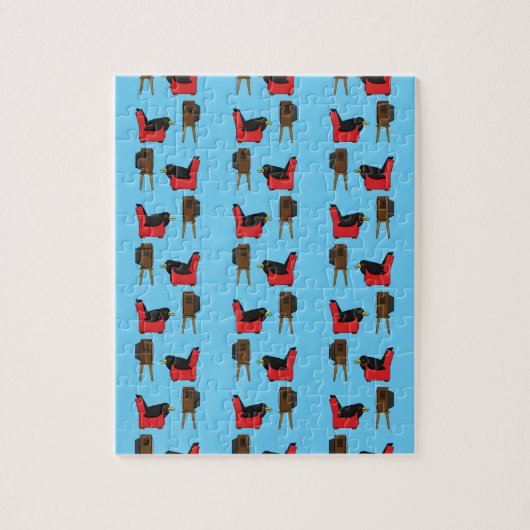 Blackbird Sleeping voor de tv-strip Legpuzzel (Verticaal)