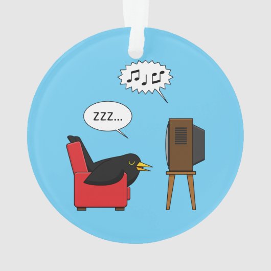 Blackbird Sleeping voor de tv-strip Ornament (achterkant)