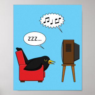 Blackbird Sleeping voor de tv-strip Poster