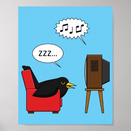 Blackbird Sleeping voor de tv-strip Poster (Voorkant)