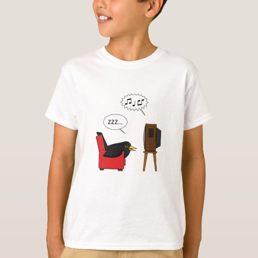 Blackbird Sleeping voor de tv-strip T-shirt (Voorkant)