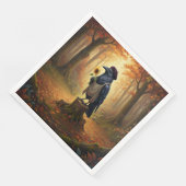 Blackbird The Artful Corvid Raven Party Servet (Hoek)