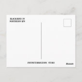 Blackbird zingen in een Tree Briefkaart (Achterkant)