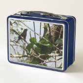 Blackbird Zingend Metalen Lunchbox (Achterkant)
