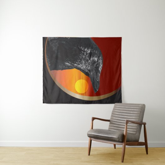 Blackbirds Afbeelding van Crow Wandkleed (In Situ (horizontaal))