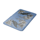 Blackbirds Raven of Crow met Rozen badmat (Gekanteld)