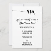 Blackbirds Silhouette on Wire Kaart (Voorkant)