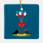 Blackbird's Spaghetti Meatballs Valentine's Date Keramisch Ornament (Voorkant)