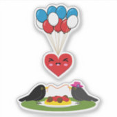 Blackbird's Spaghetti Meatballs Valentine's Date Sticker (Voorkant)