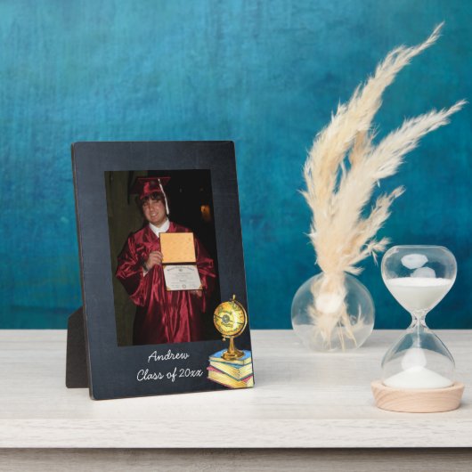 Blackboard Afstuderen Foto Plaque 5x7 Fotoplaat (Zijkant)