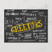 Blackboard-Briefkaart uit de Dorm Briefkaart (Voorkant)