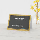 Blackboard Greeting -  Kaart (Gele Bloem)