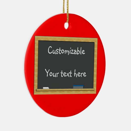 Blackboard Greeting - Keramisch Ornament (Rechts)