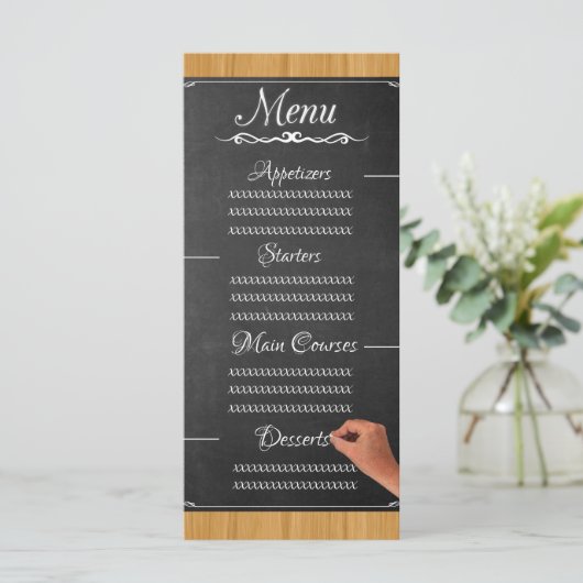 Blackboard Menu (Staand voorkant)