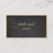 Blackboard met lijst Gold Custom Professional Visitekaartje (Achterkant)