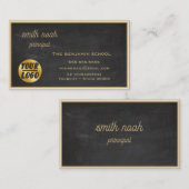 Blackboard met lijst Gold Custom Professional Visitekaartje (Voorkant / Achterkant)