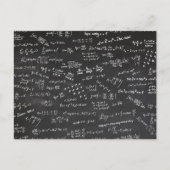 Blackboard met Wiskunde formules Briefkaart (Voorkant)
