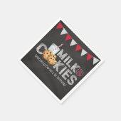  Blackboard Milk & Cookies Verjaardagsservetten Servet (Hoek)