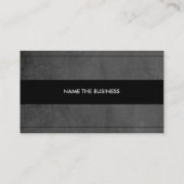 Blackboard Monogram Elegant Subtiel Visitekaartje (Achterkant)