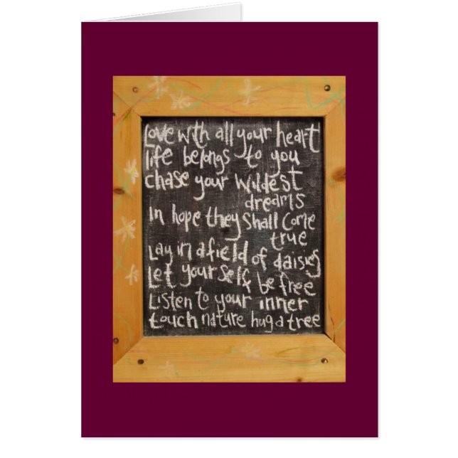 Blackboard Poetry (Voorkant)