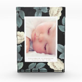 Blackboard Rozen  Floral Photo Block Lijst Fotoblokken (Voorkant)