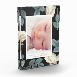 Blackboard Rozen  Floral Photo Block Lijst Fotoblokken
