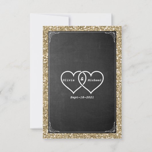 Blackboard RSVP Kaartje (Achterkant)