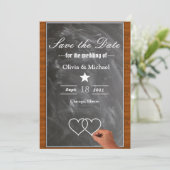 Blackboard Save The Date (Staand voorkant)
