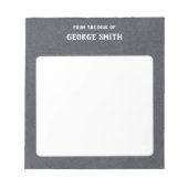 Blackboard-stijl van het bureau van het  notitieblok (Voorkant)