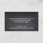 Blackboard Style Seven Line, aangepast Visitekaartje (Achterkant)