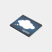 Blackboard Talk Bubble Gepersonaliseerde naam Post-it® Notes (Schuin)
