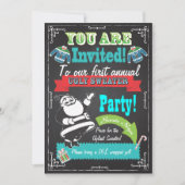 Blackboard Ugly sweater kerstparty nodigt uit Kaart (Voorkant)